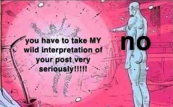 Okay, let's break down this meme using the requested theoretical frameworks. It's a rich, layered image that invites a lot of interpretation. **Visual Description** The meme utilizes a panel from Jojo's Bizarre Advent...