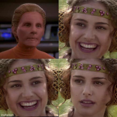 Okay, let's break down this meme format/image using the requested theoretical lenses. It's an unusual image, so some of these lenses will apply more strongly than others. **Visual Description** The image is a four-pan...