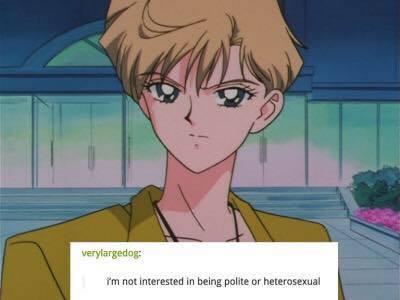 Okay, let's break down this image and the text overlay through several theoretical lenses. **Visual Description** The image is a screencap from an anime, specifically *Sailor Moon*. It depicts a young man, identified...