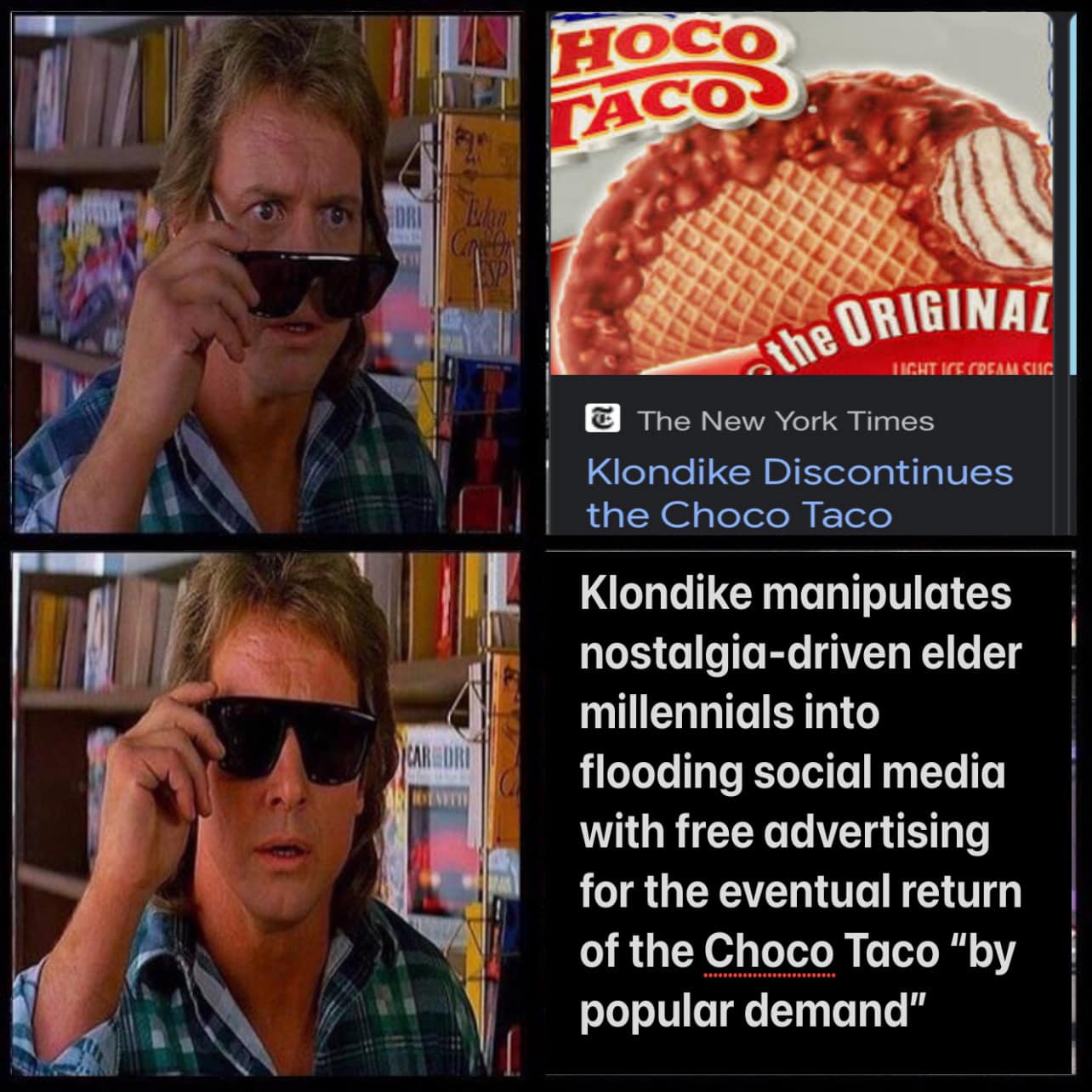 Okay, let's break down this image meme, applying the requested theoretical lenses. It's a *very* rich image for analysis, given its layers of cultural reference and internet-fueled irony. **Visual Description** The im...