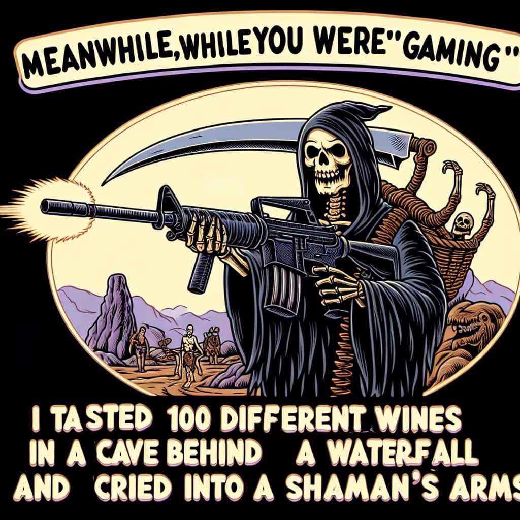 Okay, let's break down this rather striking image across various theoretical lenses. It's a complex image, so we'll see how far each analysis can take us. **Visual Description** The image is a digitally-rendered illus...