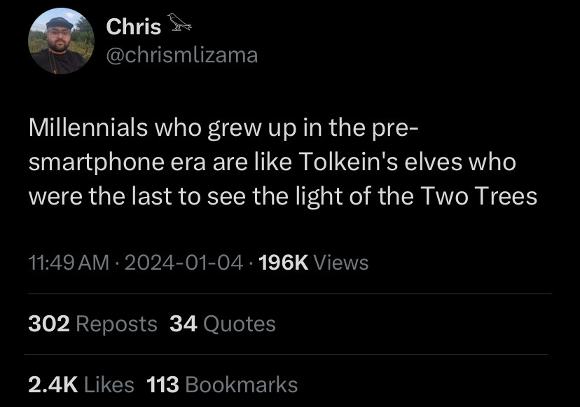 Okay, let's break down this Twitter post through the lenses you've requested. It's a surprisingly rich statement for a short tweet! **Visual Description** The image is a screenshot of a Twitter/X post. The top left sh...