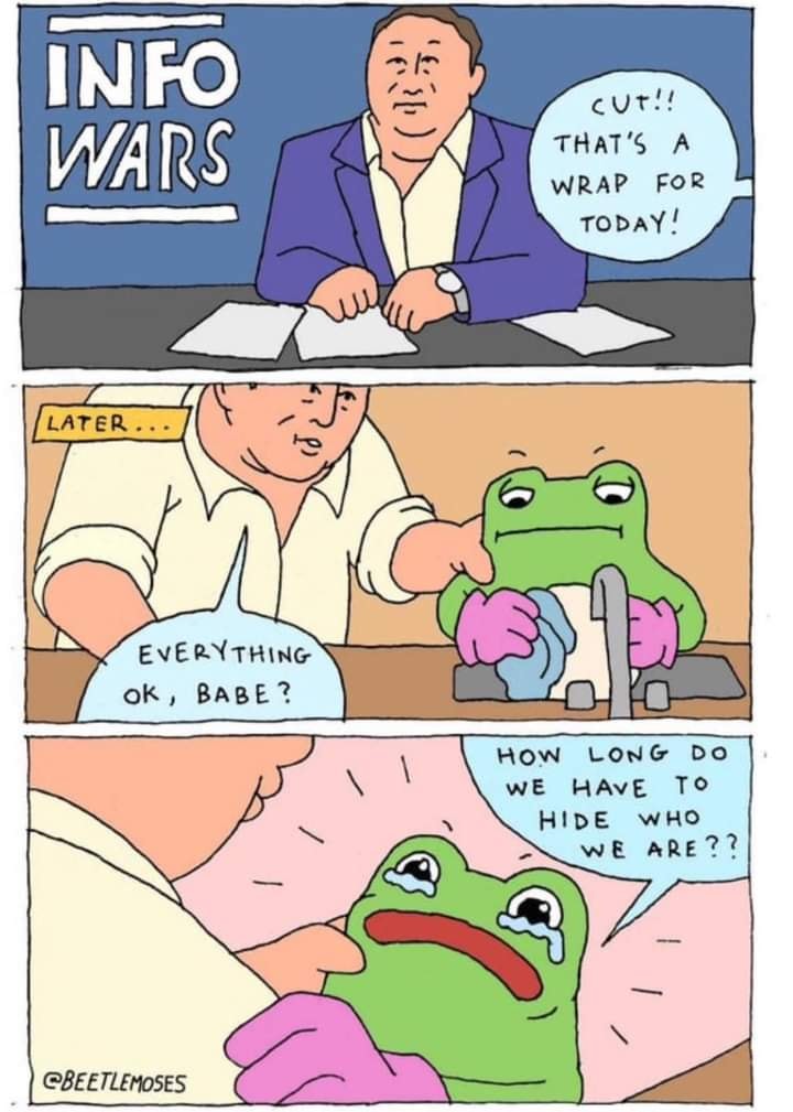 Okay, let's break down this political cartoon, with analysis focused on the relevant theoretical frameworks. ## Visual Description The cartoon is presented in three panels, rendered in a simple, slightly crude, illust...