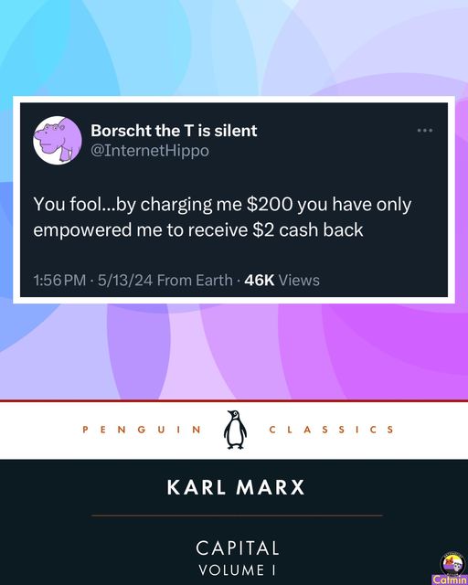 Okay, let's break down this image – a tweet overlaid on an image of the cover of Karl Marx’s *Capital*, Volume I – through the lenses you've requested. I'll organize it with headings for the applicable theoretical fra...