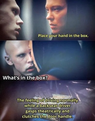 Okay, let's break down this image/meme through the requested theoretical lenses. It's a potent image, so there's quite a bit to unpack. **Visual Description** The image consists of three panels resembling screenshots...