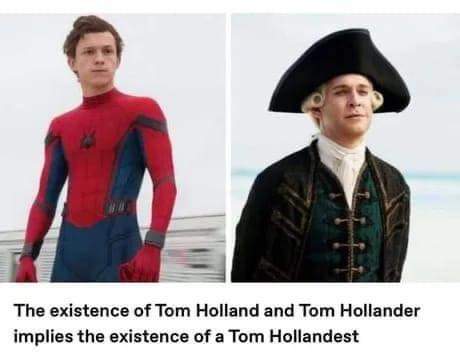Okay, let's break down this meme featuring Tom Holland and Tom Hollander, and then explore potential theoretical frameworks that could be applied to it. **Image Description** The image is a side-by-side comparison of...