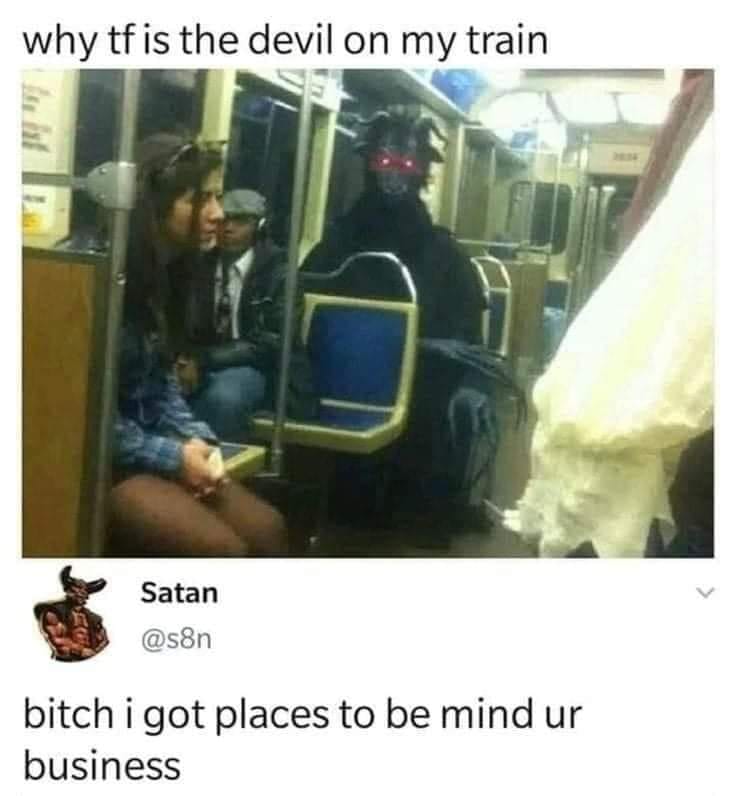 Okay, let's break down this meme using the requested theoretical lenses. It’s a surprisingly rich little image, considering it’s just a blurry photo of someone in a furry suit on a subway. **1. Visual Description** Th...