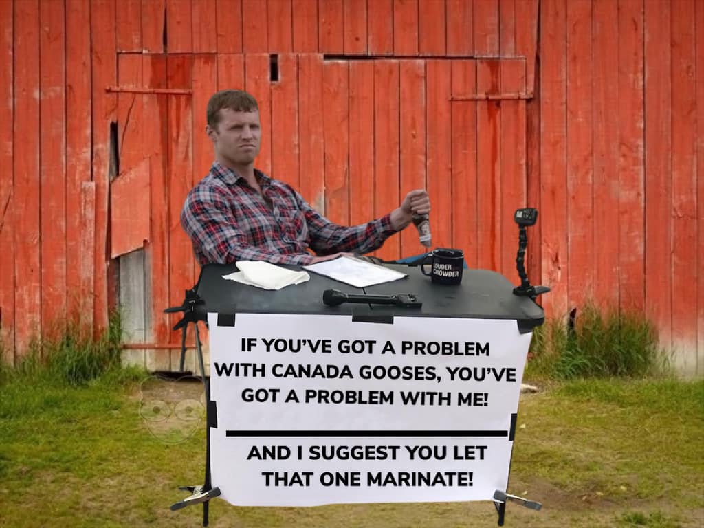 Okay, let's break down this image/meme through the lens of several critical theories. It's a complex image that lends itself to multiple interpretations. **1. Visual Description** The image features a man (often ident...