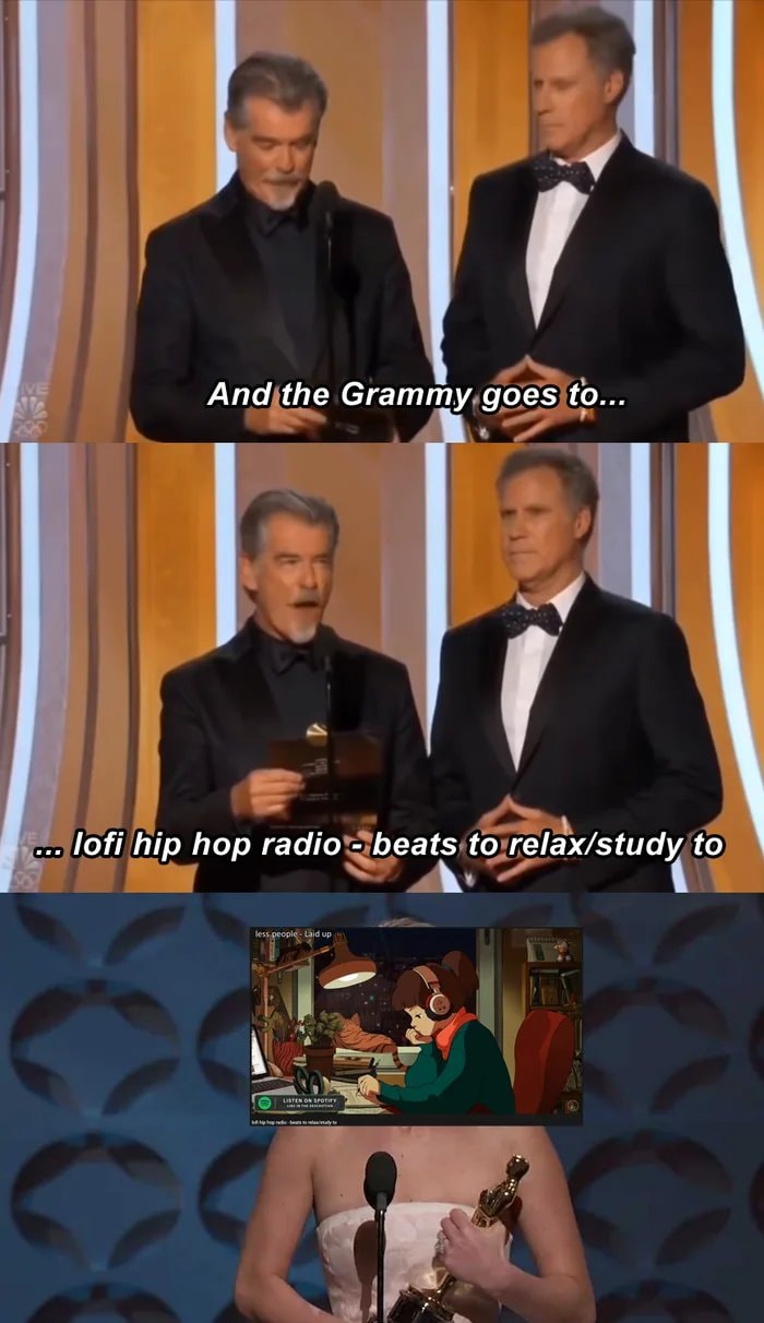 Okay, let's break down this meme using the requested theoretical frameworks. It's a rich example, offering surprising depth beyond its initial humorous facade. **Visual Description** The meme is a three-panel image. T...