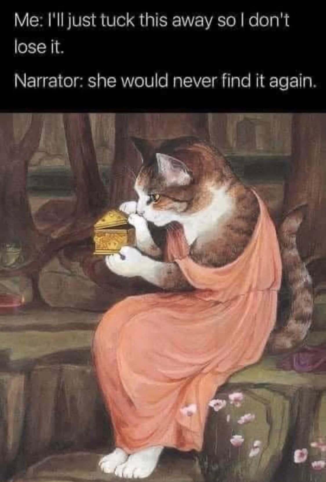 Okay, let's break down this image and the text accompanying it through several critical lenses. **Visual Description** The image depicts a digitally altered photograph of a cat posed in the style of a Renaissance pain...