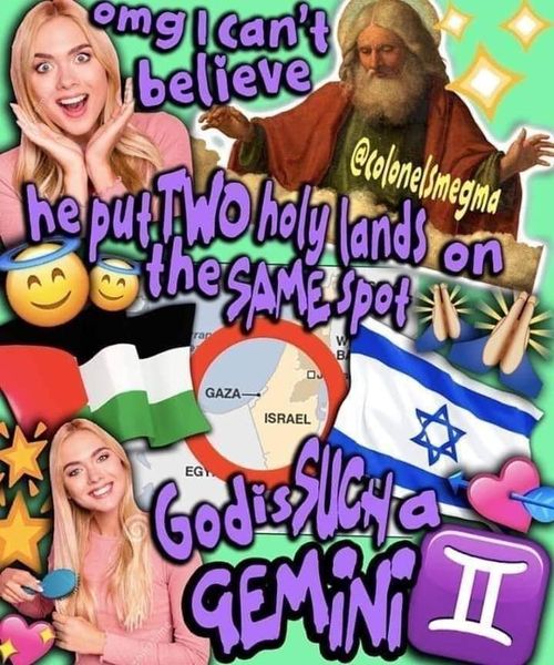 Okay, let's break down this image using the requested theoretical frameworks. It’s a visually dense meme, so there's quite a bit to unpack. **I. Visual Description** The image is a digitally manipulated collage with a...