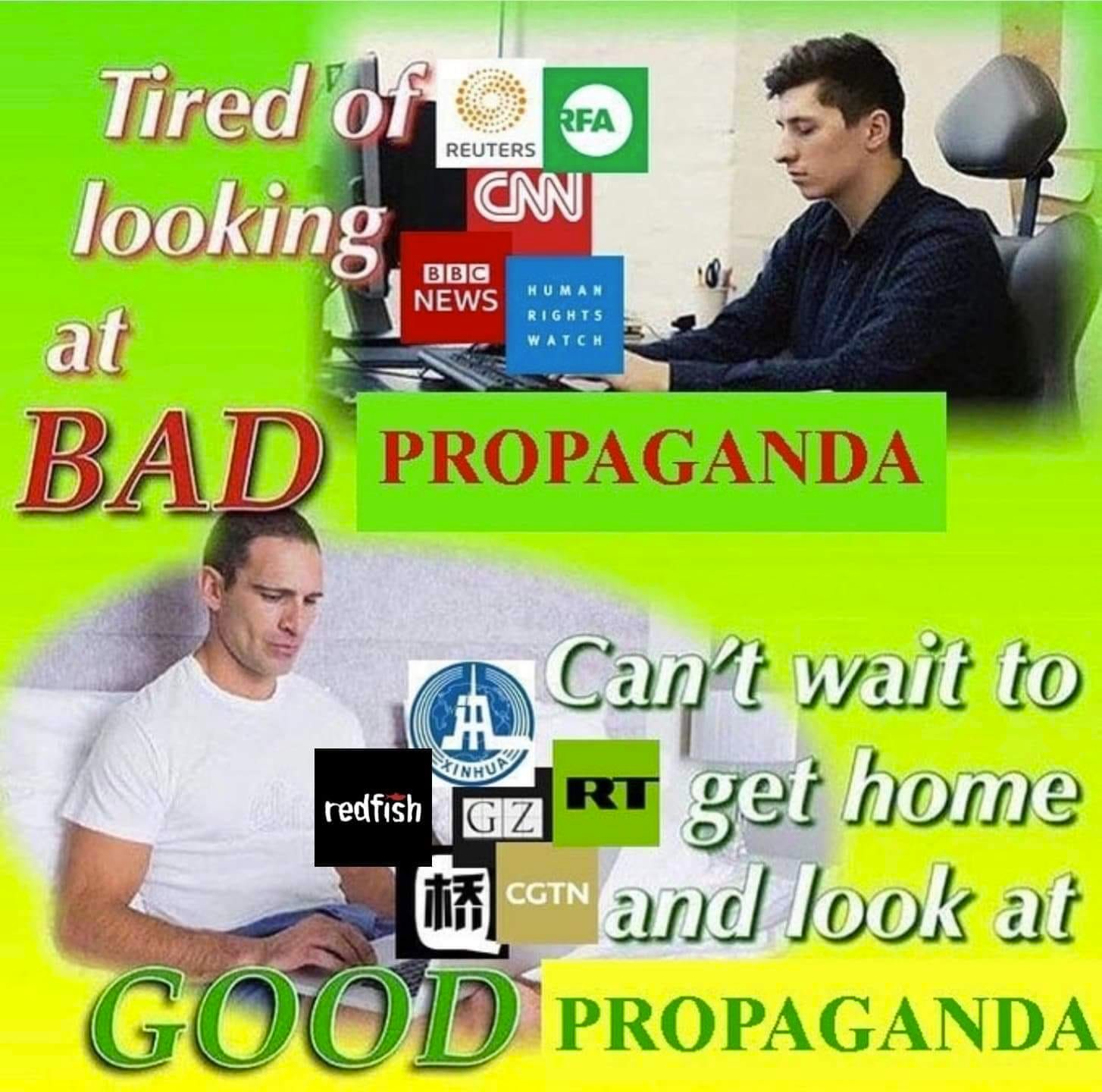 Okay, let's break down this image with the requested theoretical lenses. It's a complex, provocative meme, so we'll need to go in-depth. ## Visual Description The image is a split-screen meme, presented in a deliberat...