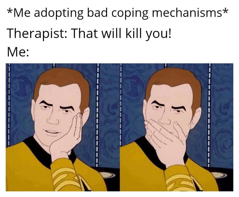 Okay, let's break down this meme through a few theoretical lenses, focusing on those that seem most applicable. ## Visual Description The meme utilizes a two-panel format featuring Captain Jean-Luc Picard from *Star T...