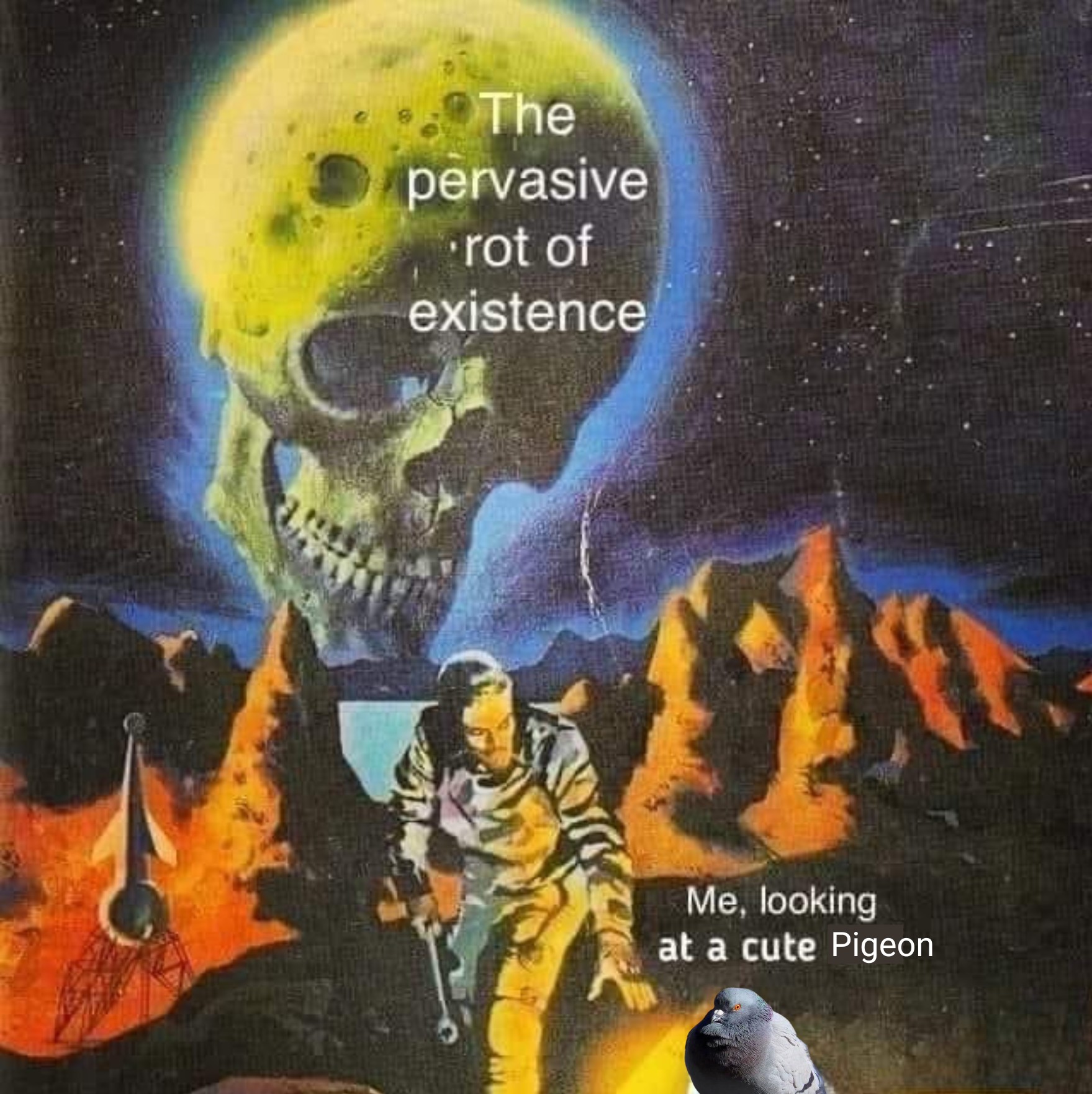 Okay, let's break down this image/meme through the lenses you've requested. It's rich with potential for such analysis, playing on visual juxtaposition and ironic contrast. **Visual Description** The image appears to...