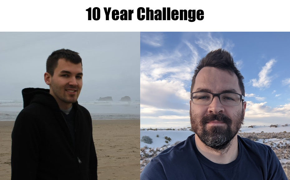 Okay, let's break down this "10 Year Challenge" image through the lenses of several theoretical frameworks. It's important to note that these analyses are interpretations and can be debated. ## **Visual Description**...