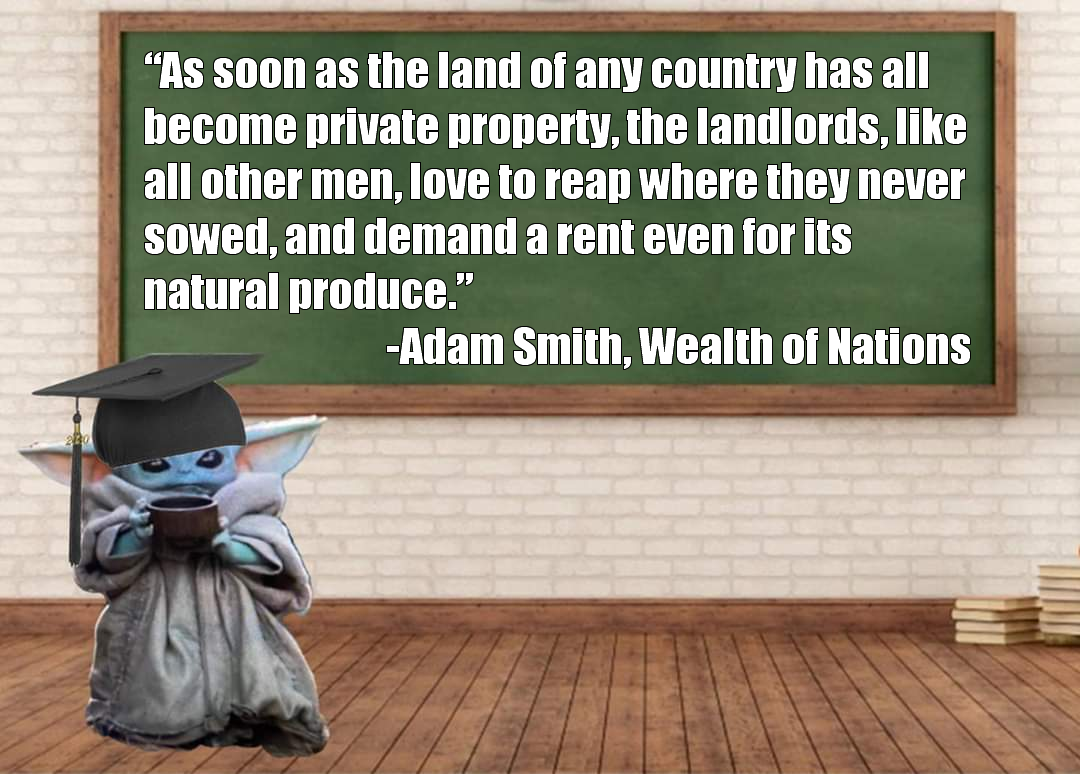 Okay, let's break down this image and its connection to the Adam Smith quote using the requested theoretical frameworks. ## Visual Description The image presents a digital composite: a chalkboard-style background over...
