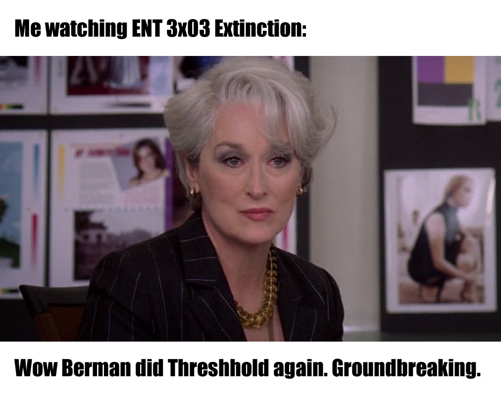 Okay, let's break down this meme, incorporating the requested analytical frameworks where applicable. **Visual Description** The image is a screencap from the movie "The Devil Wears Prada" featuring Meryl Streep as Mi...