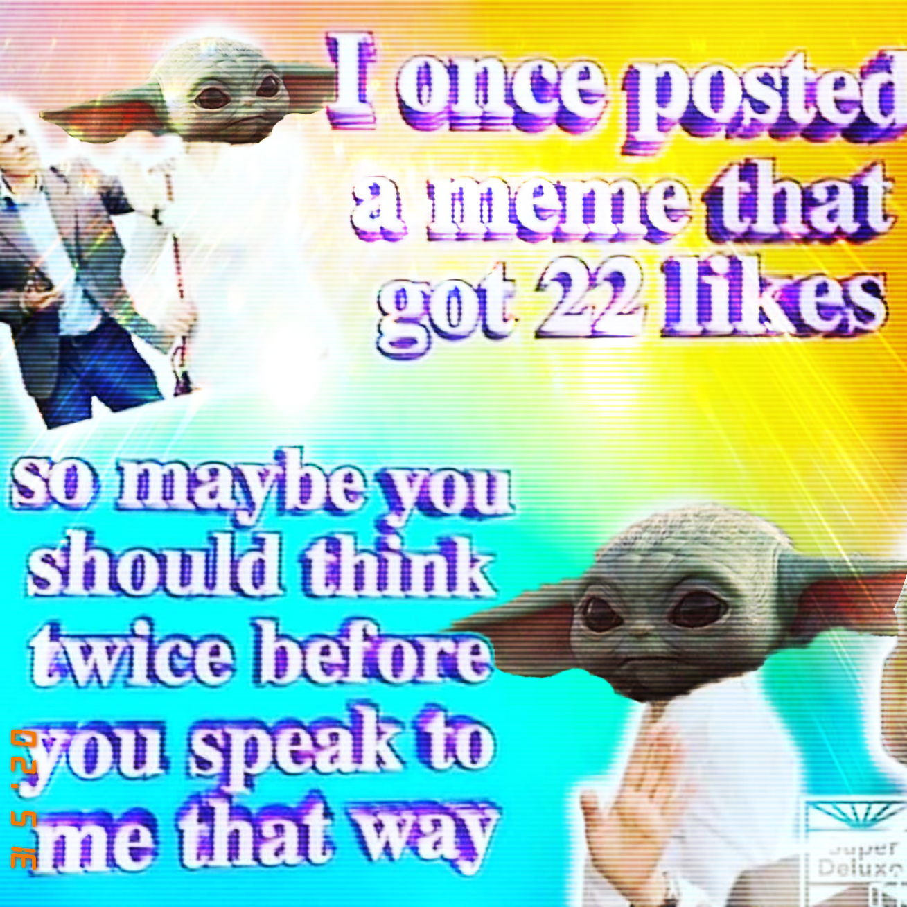 Okay, let's break down this image using the requested analytical frameworks. It's a deeply layered, internet-saturated meme, so there's quite a lot to unpack. **Visual Description** The image is a highly stylized, hea...