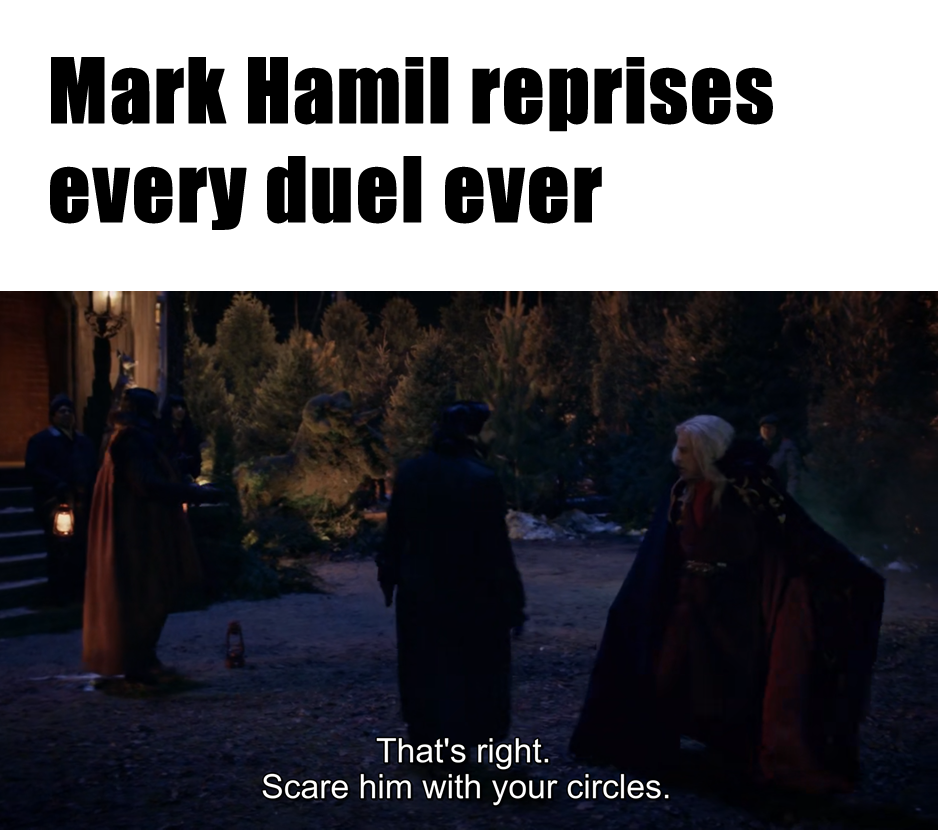 Okay, let's break down this meme, which appears to be a still from a dark, dramatic scene, through the lenses you've requested. Be aware that applying such frameworks to a meme often involves a degree of playful inter...