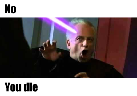Okay, let's break down this image, which is a popular meme format from the 2005 *Star Wars* film *Revenge of the Sith* featuring Chancellor Palpatine (later revealed to be Darth Sidious). I will address the requested...