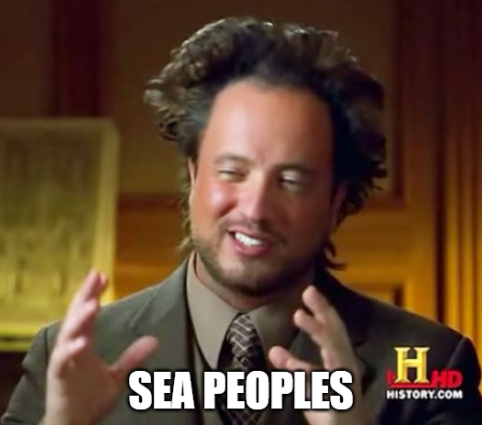 Okay, let's break down this image, utilizing the requested theoretical frameworks where applicable. It's important to note that the image is a meme featuring Giorgio A. Tsoukalos (known for the "Ancient Aliens" series...
