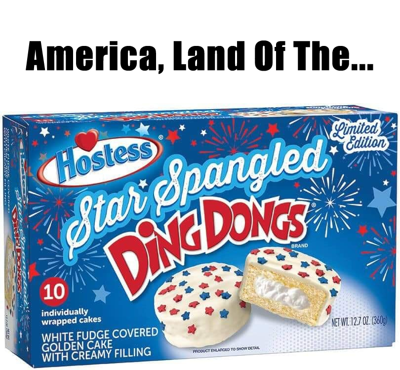 Okay, here's an analysis of the "Star Spangled Ding Dongs" box, broken down into sections based on the theoretical frameworks you requested. I'll indicate when a section *doesn't* apply, explaining why. ## Visual Desc...