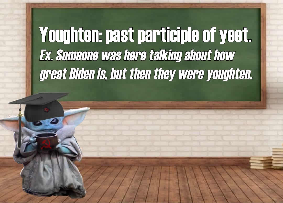 Okay, let's break down this image with the requested analytical lenses. It's... a lot. **Visual Description** The image depicts "Baby Yoda" (Grogu) from *The Mandalorian* dressed in a graduation cap and gown, standing...