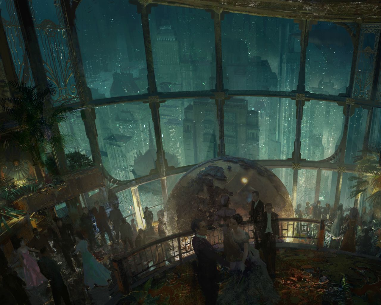 Okay, let's break down this image through several theoretical lenses. It’s a visually rich and evocative piece, lending itself to multiple interpretations. **Visual Description** The image presents a fantastical inter...