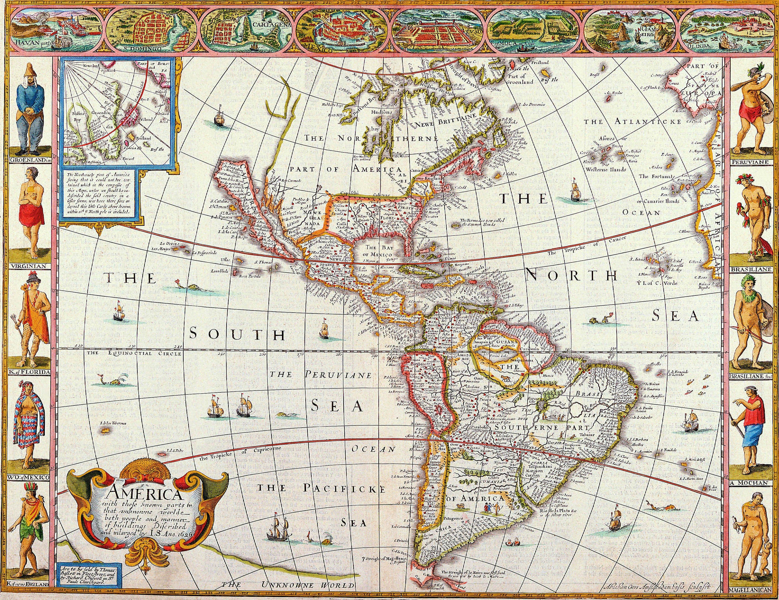 Okay, let's break down this fascinating, and loaded, 17th-century map through several critical lenses. This is a complex piece, so each section will be fairly detailed. ## Visual Description This is a hand-colored, or...