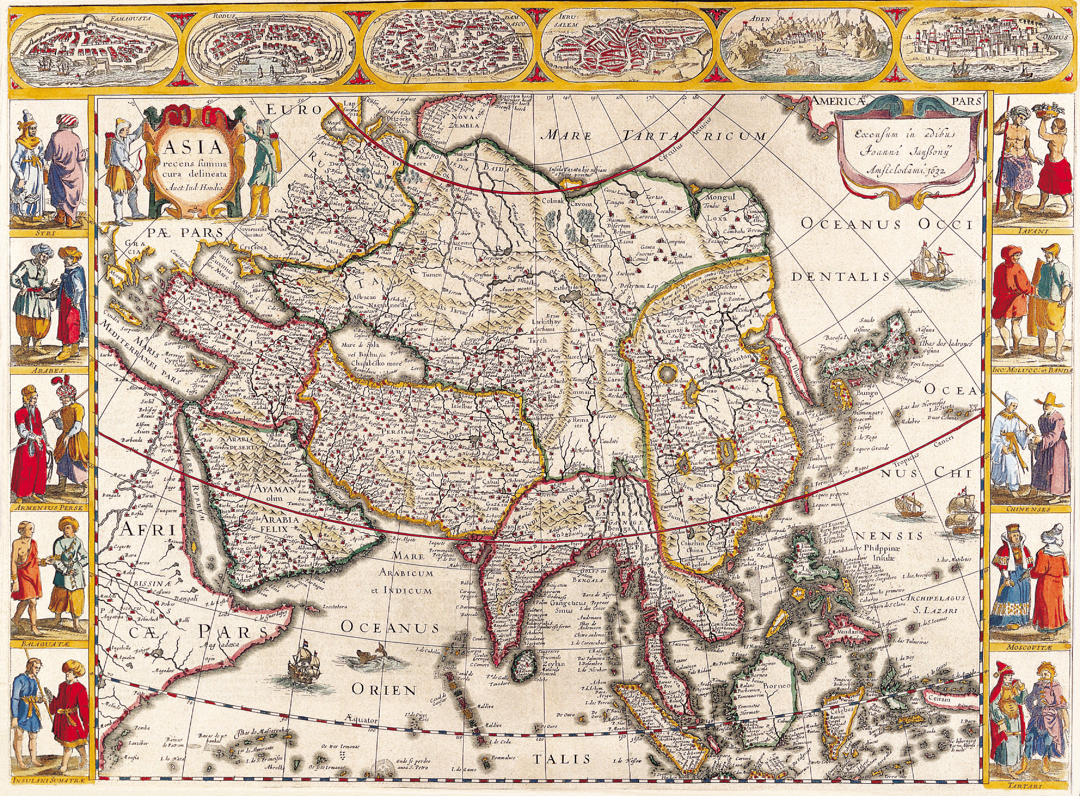 Okay, let's analyze this fascinating, and complex, historical map through the lens of the requested theoretical frameworks. ## Visual Description The image is a richly detailed, antique world map, likely dating to the...