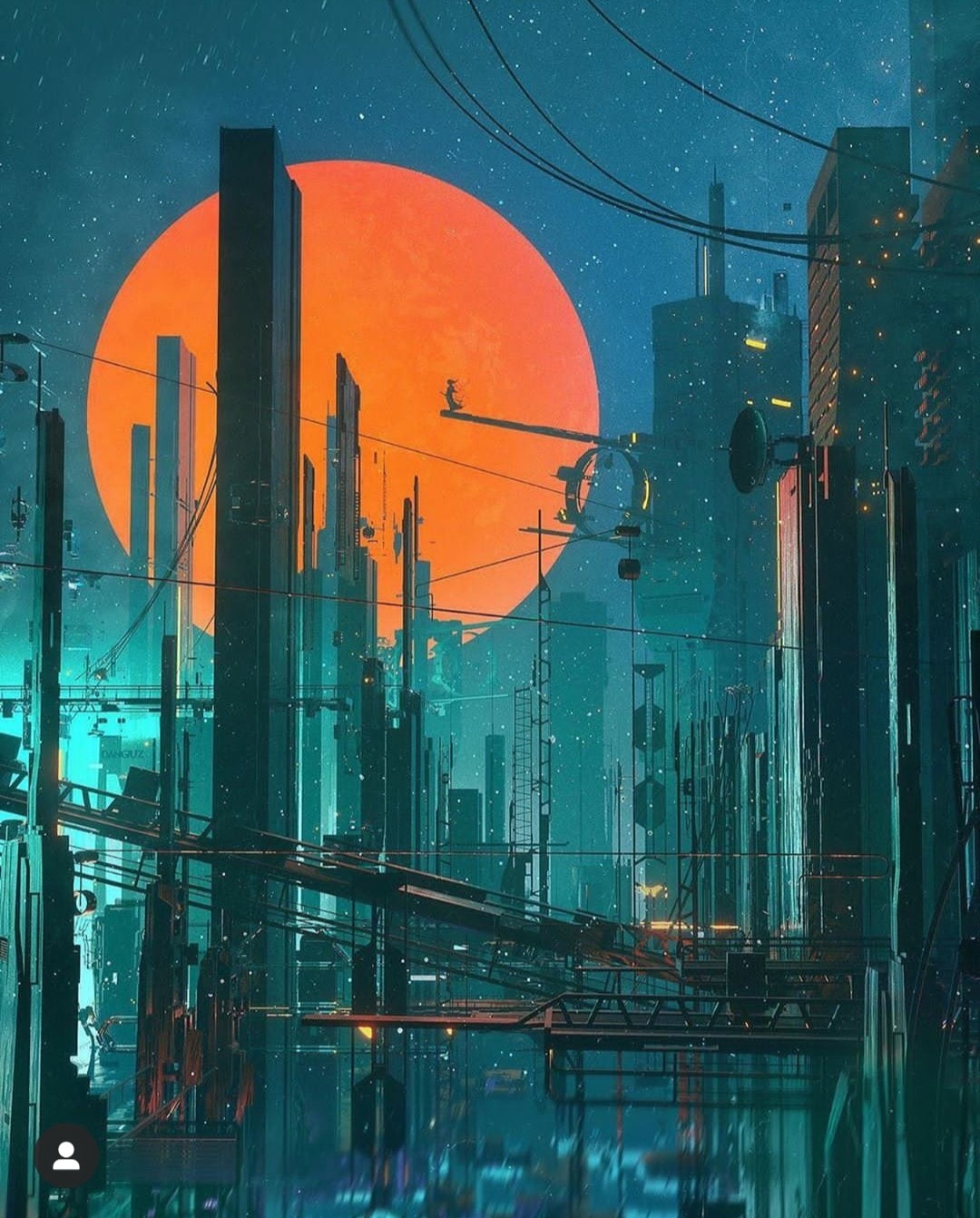 Okay, let's break down this striking image through the lenses you've requested. Given the image's nature, some analyses will be more robust than others. **1. Visual Description** The image depicts a dense, futuristic...