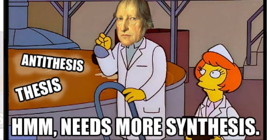 Okay, let's break down this meme using the requested theoretical frameworks. It's a rich image ripe for analysis! **Visual Description** The image is a screen capture from *The Simpsons*. The scene depicts the charact...