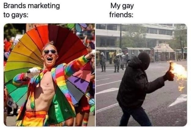 Okay, let's break down this meme using the frameworks you've provided. It's important to note this meme is highly provocative and uses a stark contrast for comedic/critical effect. The analysis will reflect that. **Vi...