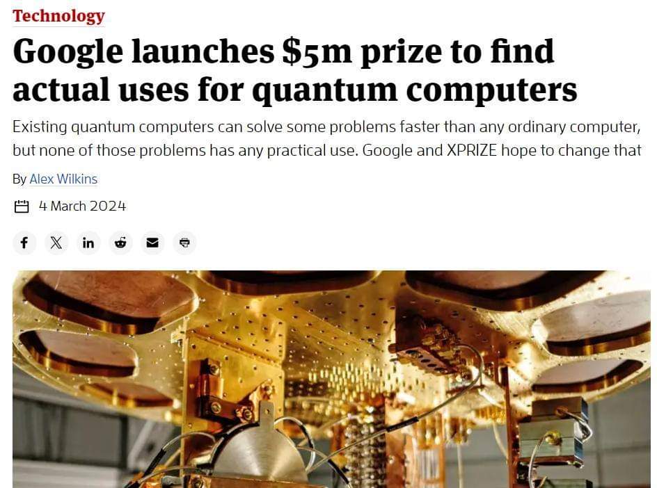 The meme is a joke about the Google Quantum AI Challenge, which has a $5 million prize for finding practical applications of quantum computing. The meme is poking fun at the idea that a $5 million prize is needed to f...