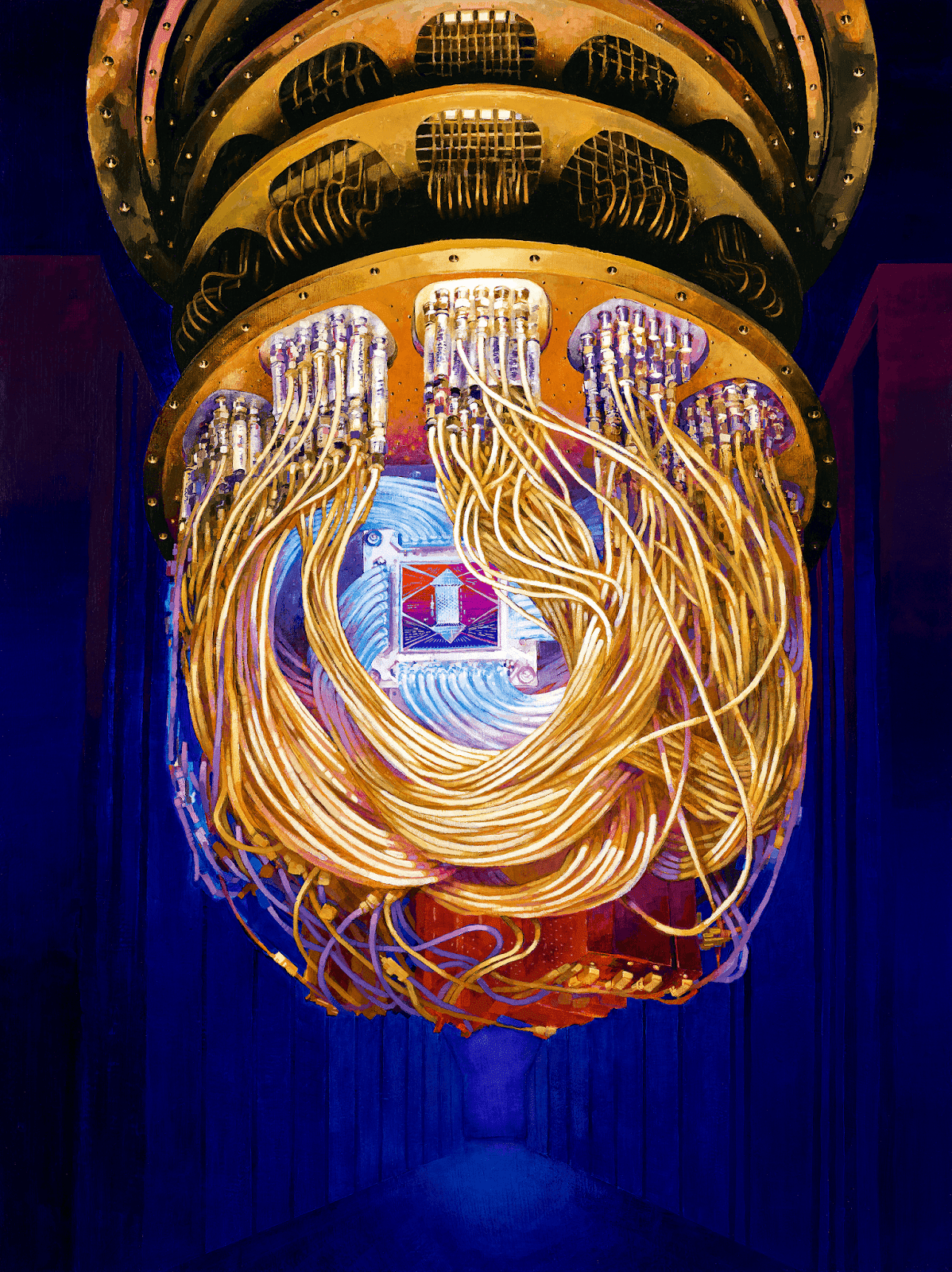 Okay, let's break down this image through the lenses you've requested. This is a complex image, so each analysis will be relatively extensive. **1. Visual Description** The image depicts a highly intricate, seemingly...