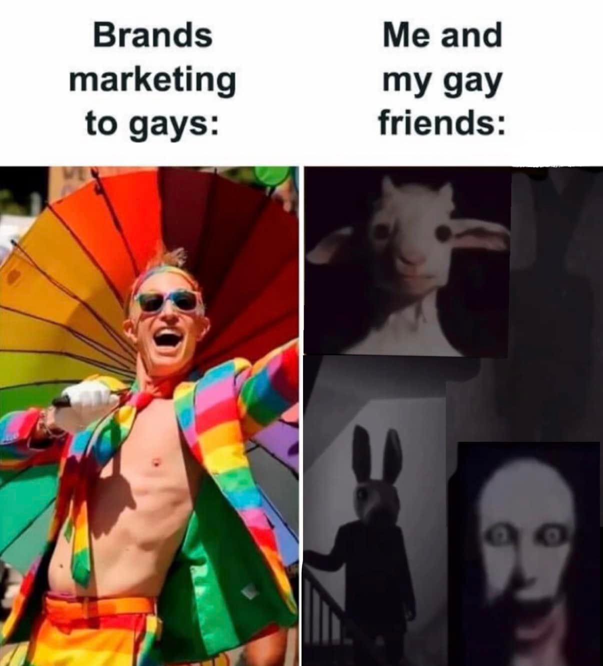 Okay, let's break down this meme through several theoretical lenses. **Visual Description** The meme is a diptych – a two-panel image. * **Panel 1:** Features a still from the film *Priscilla, Queen of the Desert* sho...