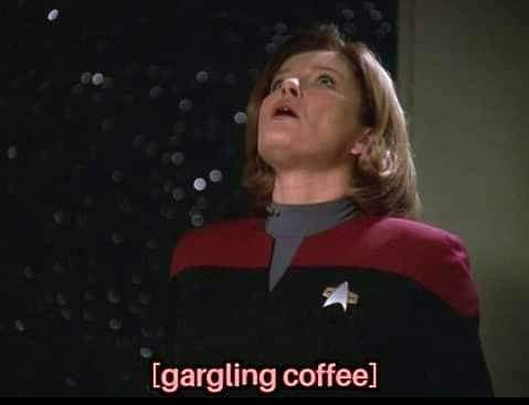 Okay, let's analyze this image through the lenses you've provided. It's a wonderfully absurd image that lends itself to some surprisingly rich analysis! ## Visual Description The image features actress Kate Mulgrew in...