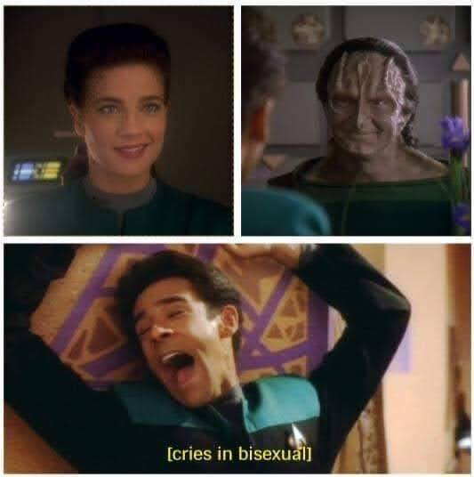 Okay, let's break down this meme featuring Seven of Nine (Jeri Ryan) from *Star Trek: Voyager*, using the frameworks you requested. Please note that applying these complex theories to a meme is somewhat playful, but i...