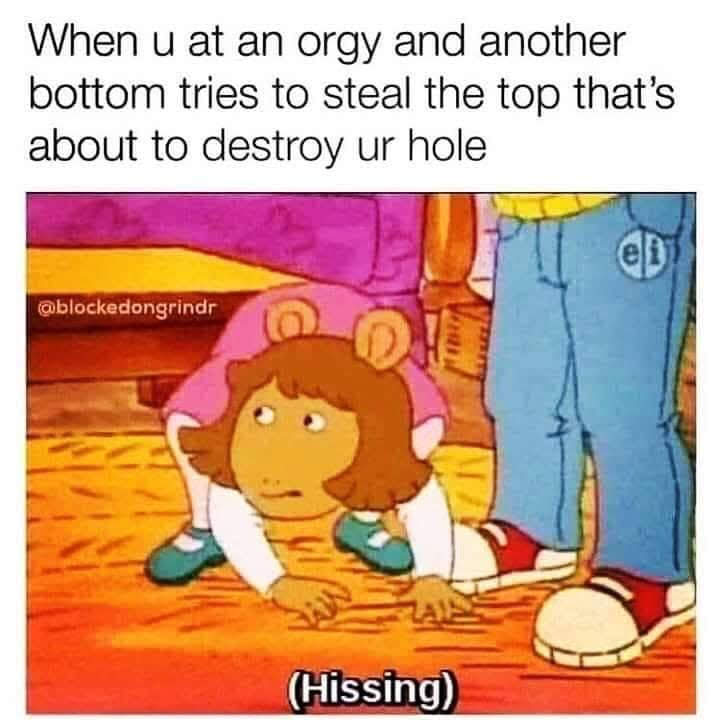 Okay, let's break down this meme through the lenses you've requested. It's important to note that this meme is highly charged, relies on sexual slang, and uses humor that is likely to be considered offensive by some....