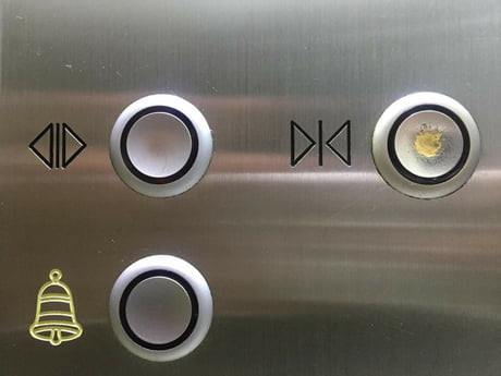 Okay, let's break down the image of the elevator panel using the frameworks requested. I'll only include sections if the framework is genuinely applicable, and I'll indicate when a framework offers limited insight. ##...