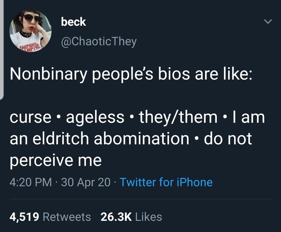 Okay, let's break down this Twitter post through a variety of theoretical lenses. Please note that applying these dense theories to a single tweet is necessarily somewhat interpretive and can feel like a stretch in so...