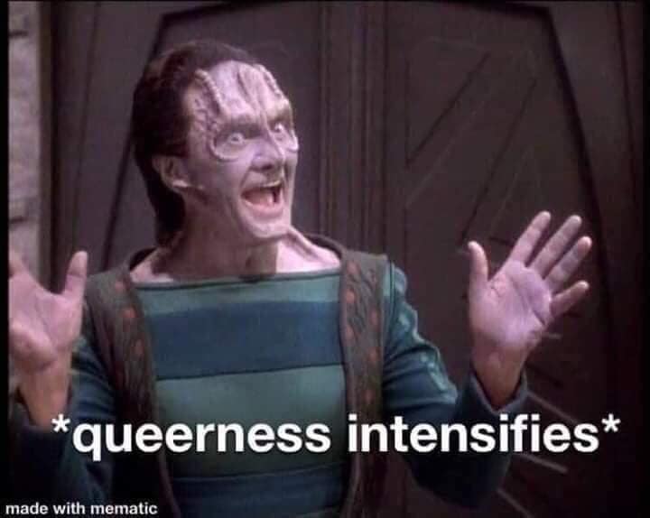 Okay, let's break down this image and its overlaid text through the requested theoretical lenses. It's a rich little meme! **Visual Description** The image features a character from *Star Trek: The Next Generation*, D...