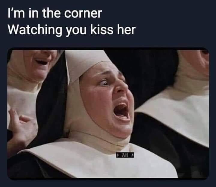 Okay, let's break down this meme through several theoretical lenses. It's rich with potential interpretation, so this will be a detailed analysis. **Visual Description** The image features a still from the film *Siste...