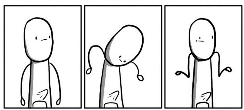 Okay, let's analyze this simple, yet strangely evocative, image using the requested theoretical frameworks. **Visual Description** The image consists of three panels, each depicting a minimalist, stick-figure-like cha...