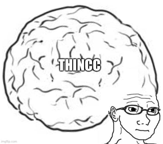 Okay, let's break down this image using the requested theoretical lenses. **Visual Description** The image is a stark black-and-white line drawing, a meme format known as the "NPC" or "Brah" meme. It depicts a side pr...