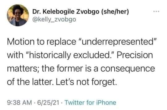 Okay, let's break down this Twitter post by Dr. Kelebohile Zvogbo through the lenses of various theoretical frameworks you've requested. I will indicate if a specific framework *doesn’t* readily apply. **Visual Descri...