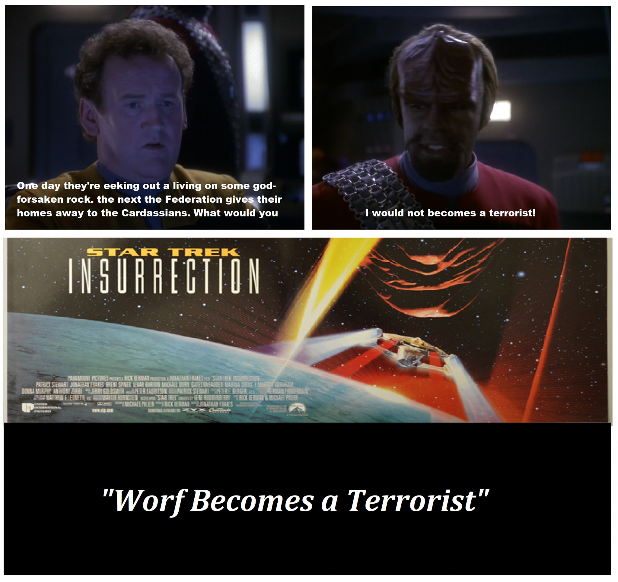 Okay, let's break down the imagery from *Star Trek: Insurrection* with the frameworks you requested. Given the imagery, certain frameworks are *far* more applicable than others. I will prioritize those and lightly tou...