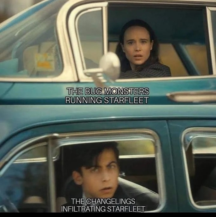 Okay, let's break down this image (a double-panel meme referencing *Star Trek: Deep Space Nine*) through the lenses you've requested. It's a complex meme, so we'll try to cover the most relevant points within each fra...