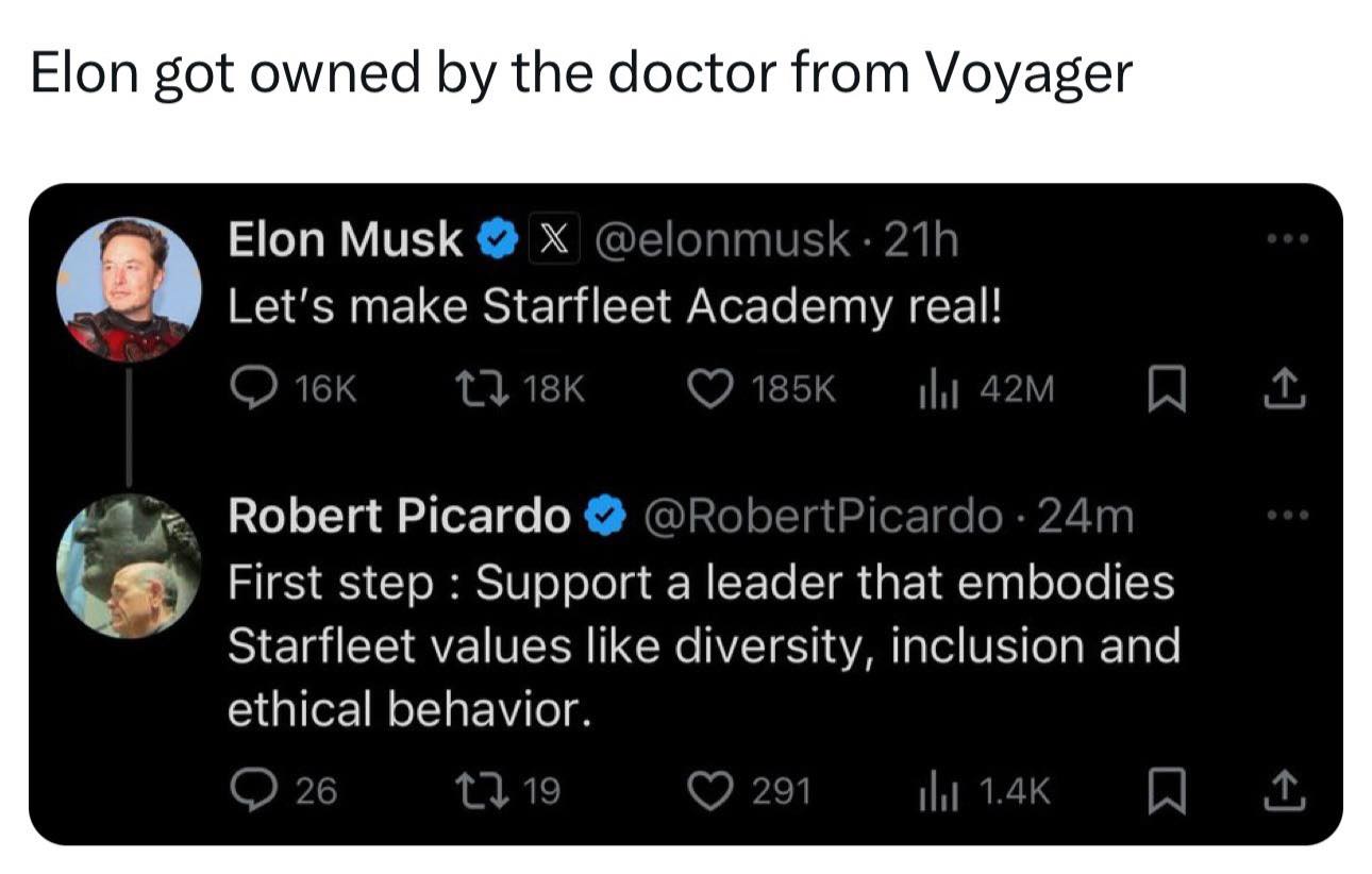 Okay, here's an analysis of the provided Twitter exchange between Elon Musk and Robert Picardo, structured into sections addressing the requested theoretical frameworks. I will only include sections where those framew...