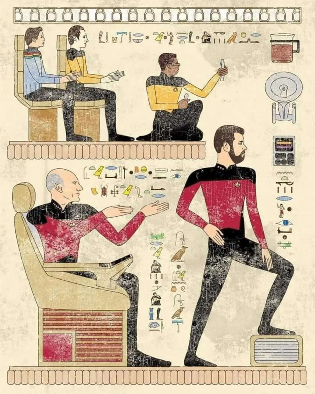 Okay, here's an analysis of the image, broken down into sections as requested. It's a fascinating piece, and offers a lot to unpack. **Visual Description** The image is a digitally rendered illustration mimicking the...